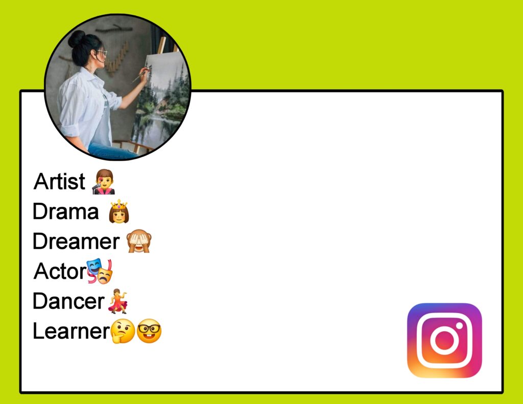 Artist Bio For Instagram With Emoji