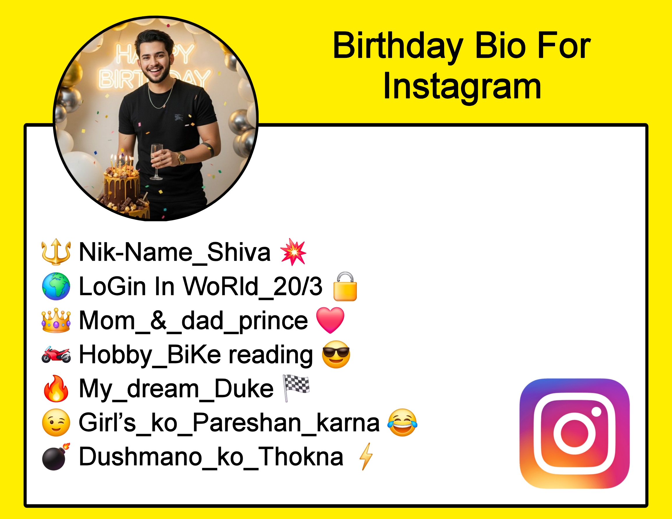 Birthday Bio For Instagram