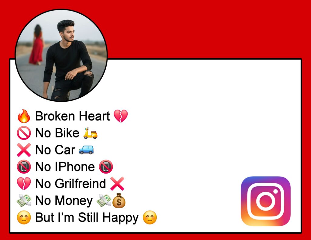 Broken Bio For Instagram For Boy