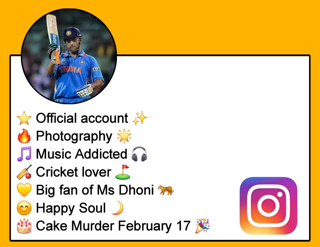 Cricket Bio For Instagram