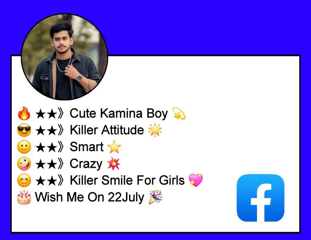 Cool FB Bio For Boys