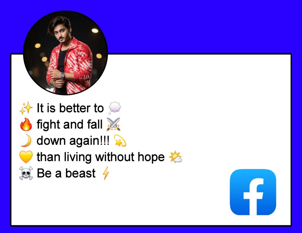 Facebook Vip Bio For Boys