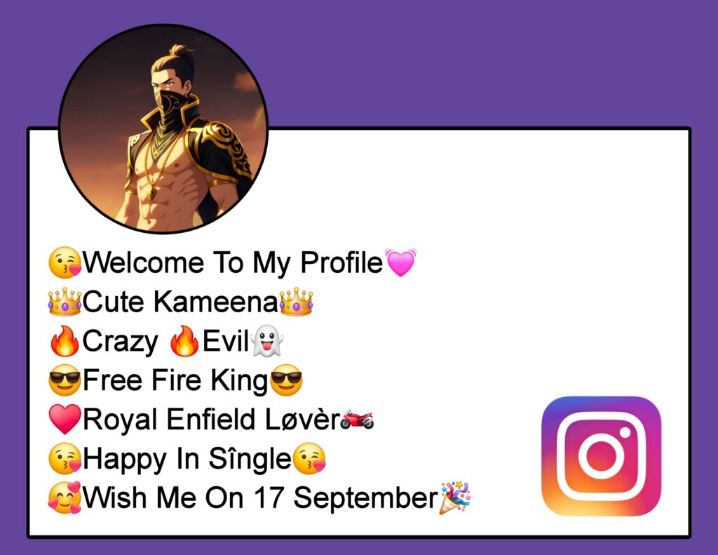 Instagram Bio For Free Fire Lover