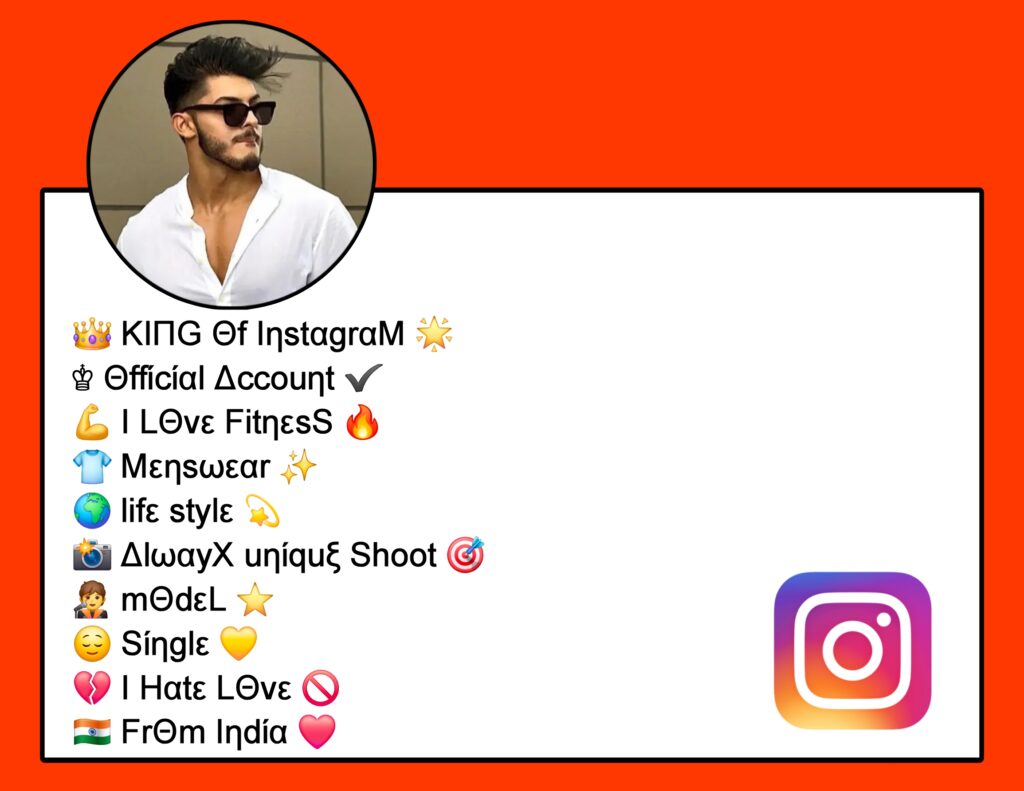 Instagram Bio For Boys Stylish Font