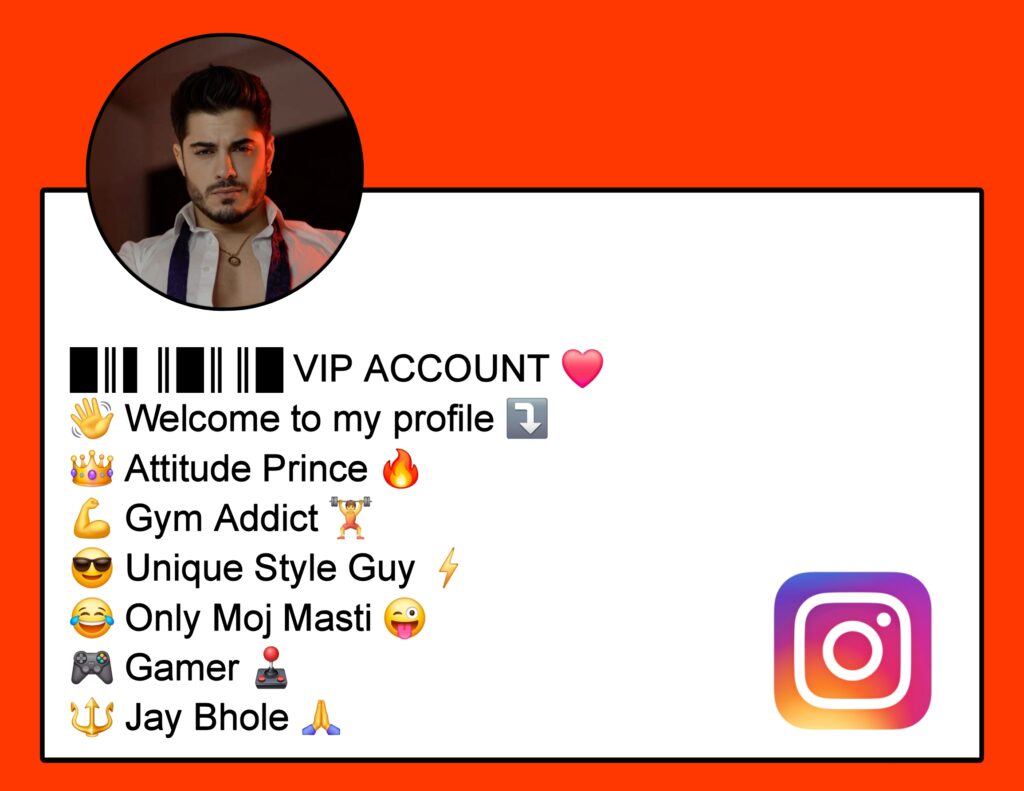 Instagram VIP Bio For Boys