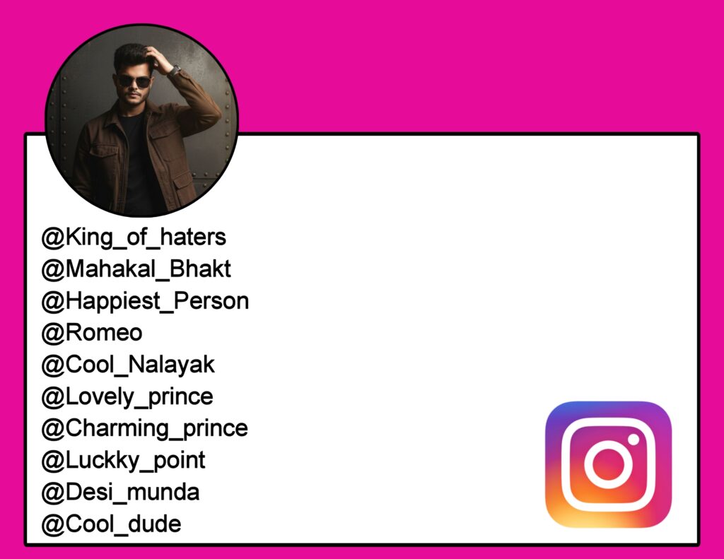 Stylish Username For Instagram For Boy