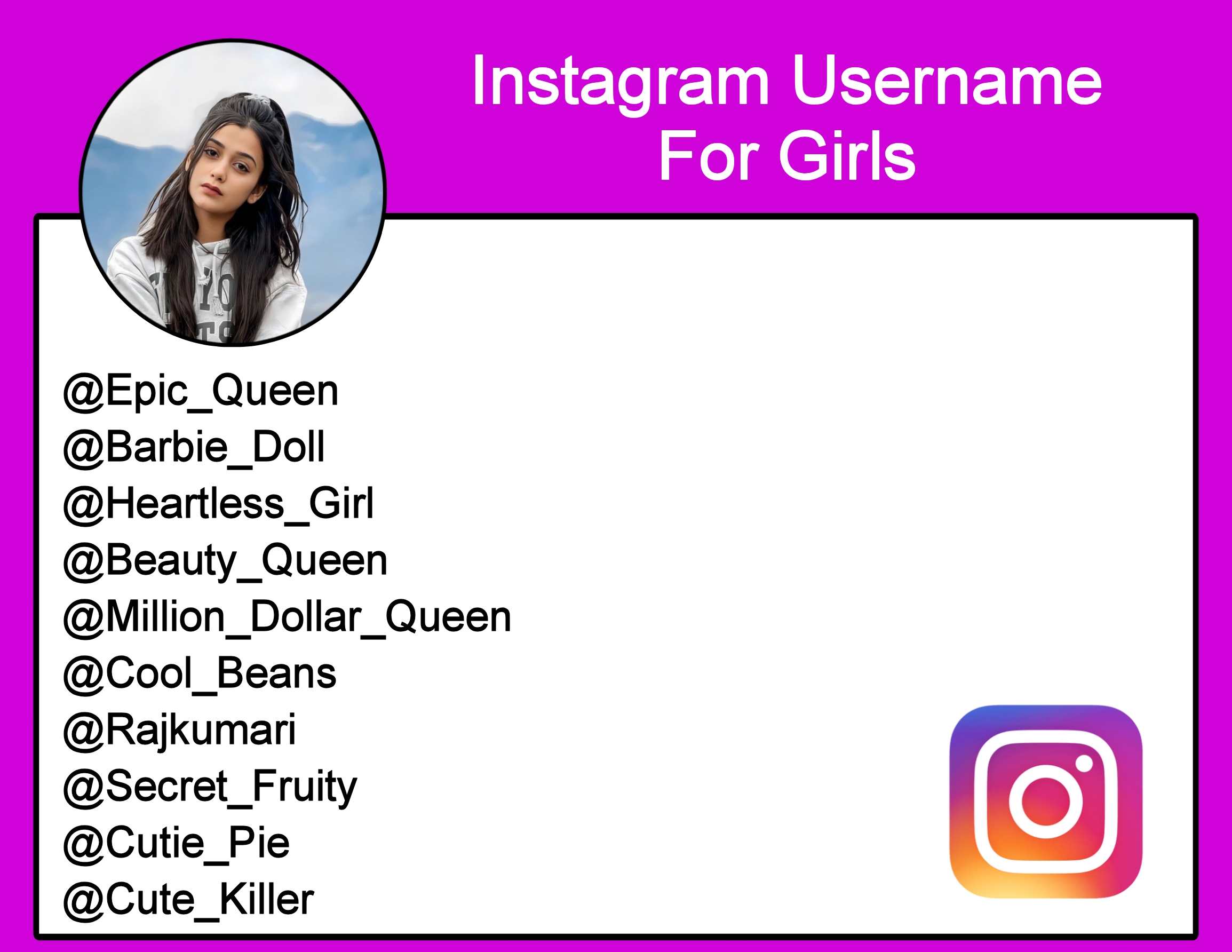 Instagram Username For Girls