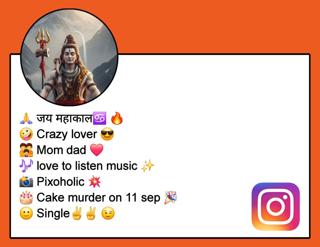 Mahakal Bio For Instagram For Boy