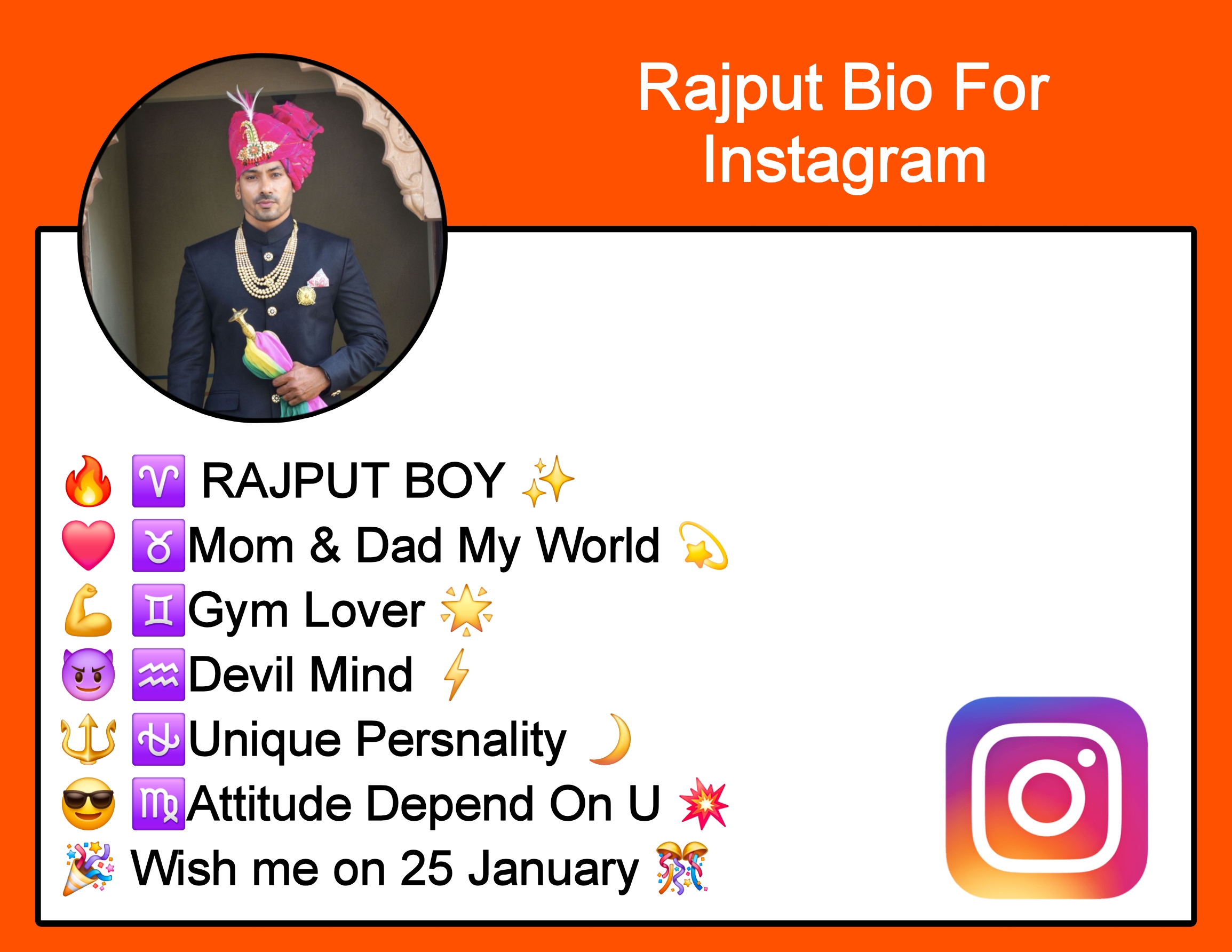 Rajput Bio For Instagram