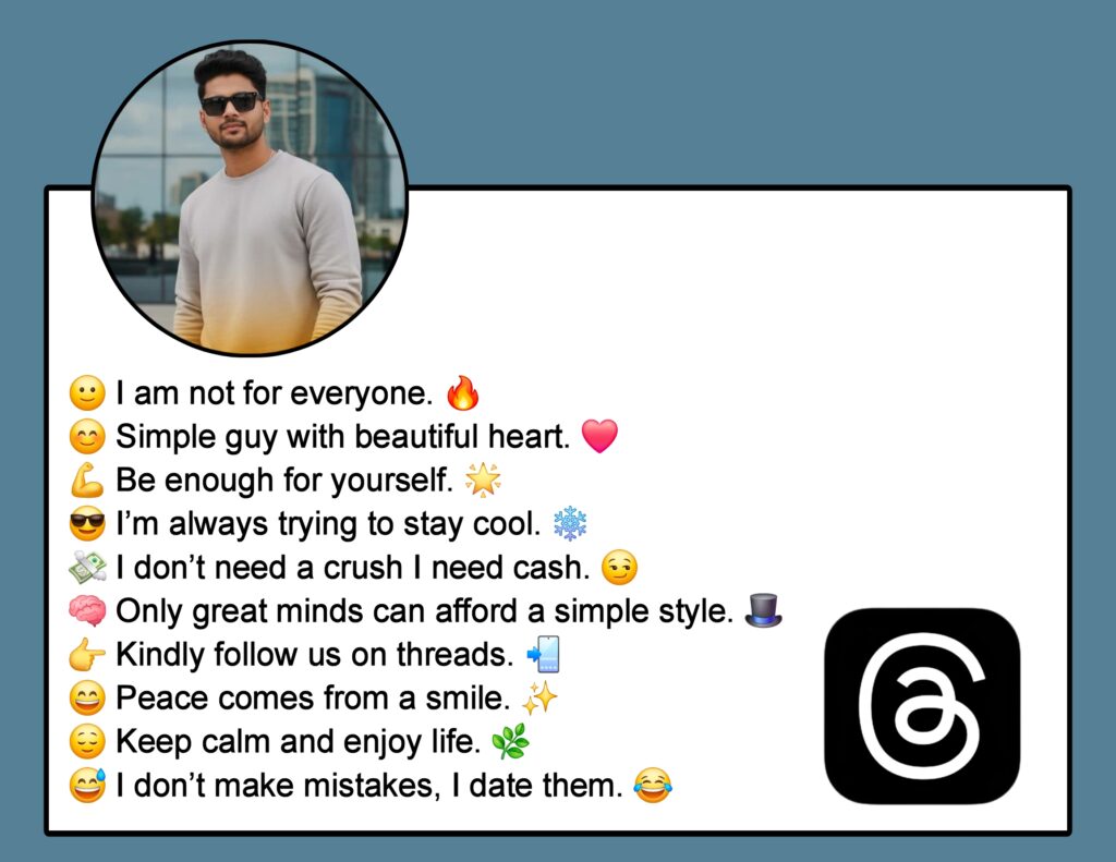 Short Bio For Threads For Boy